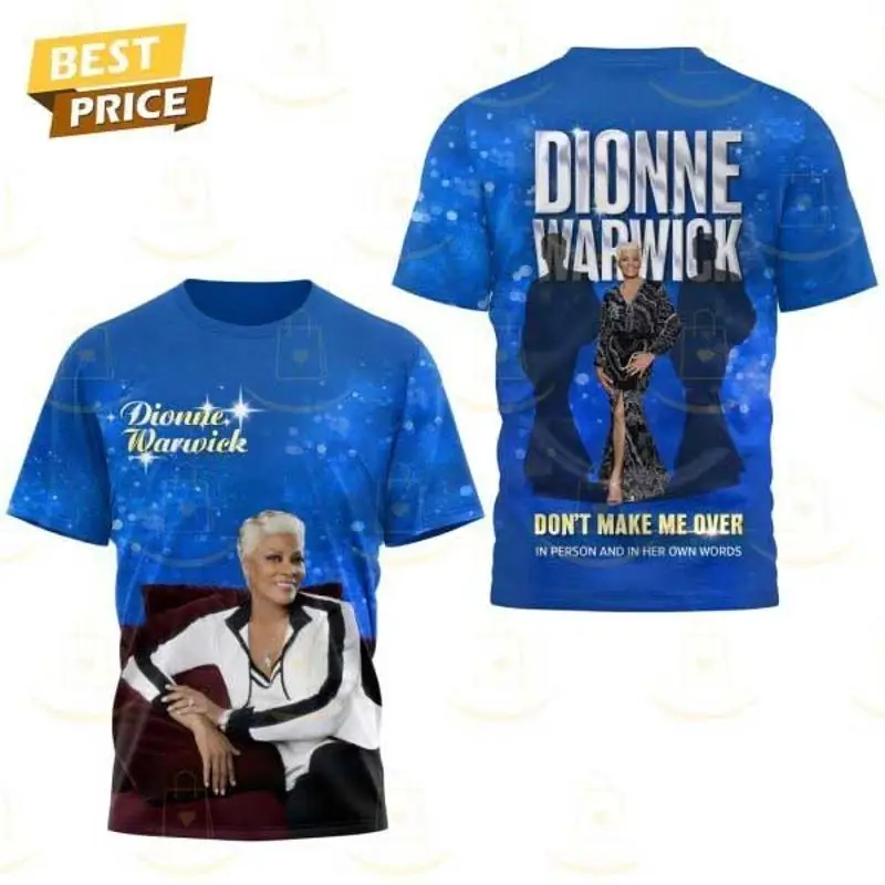 3D Printing Maket - Camiseta 3D de Dionne Warwick con