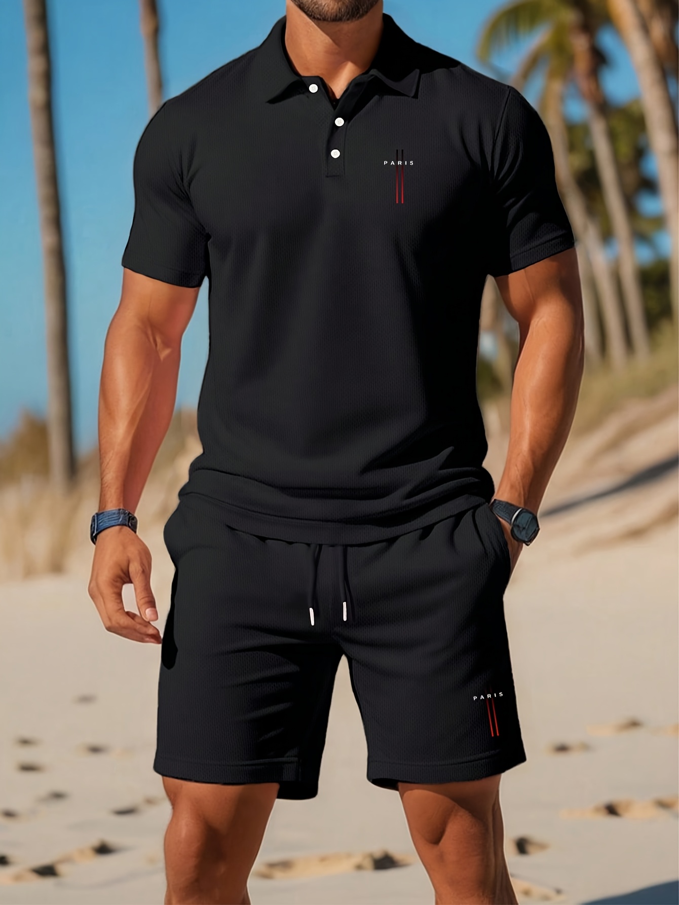 3D Printing Design - Conjunto de Polo para Hombre Verano
