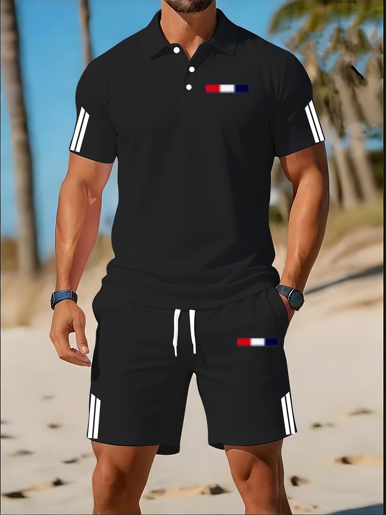 3D Printing Design - Conjunto de Polo para Hombre Verano