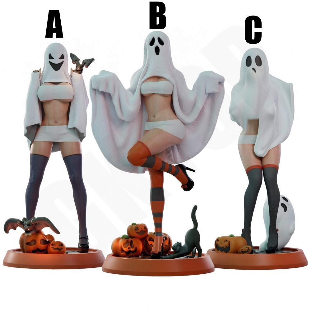3D Printing Ghosting - Figura de Resina de Dama Fantasma