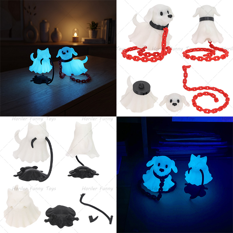 3D Printing Ghosting - Adorno de Gato Fantasma Impreso en