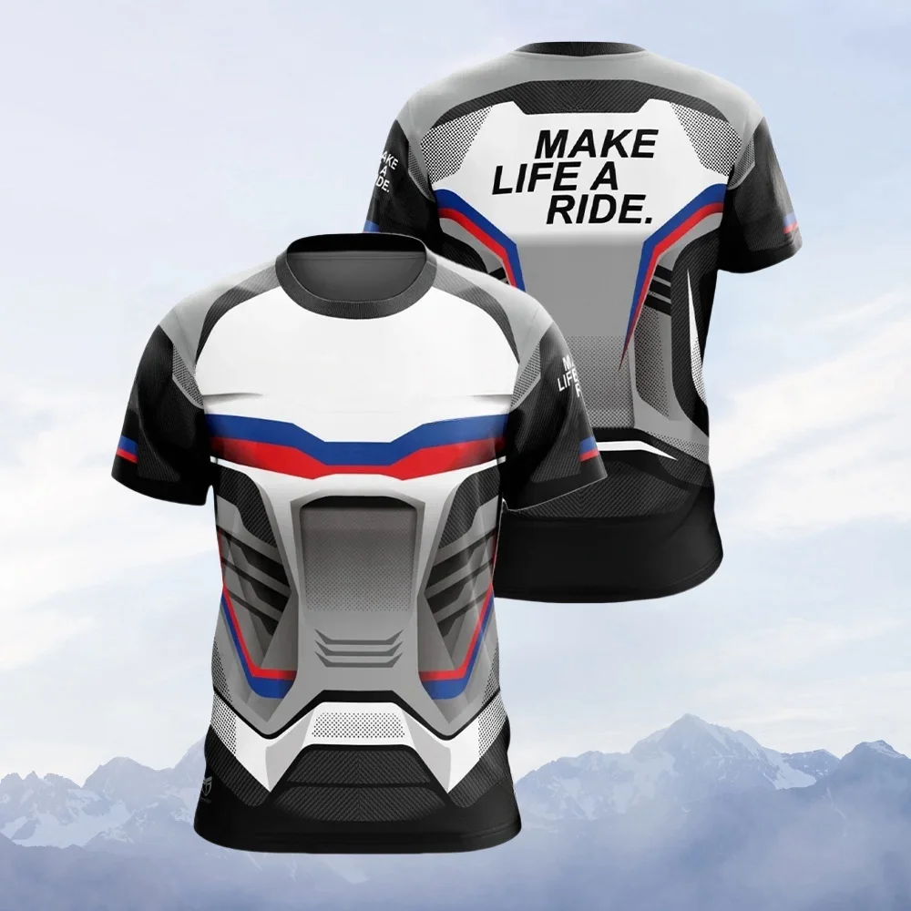3D Printing Maket - Camiseta de Motociclismo para Hombre y