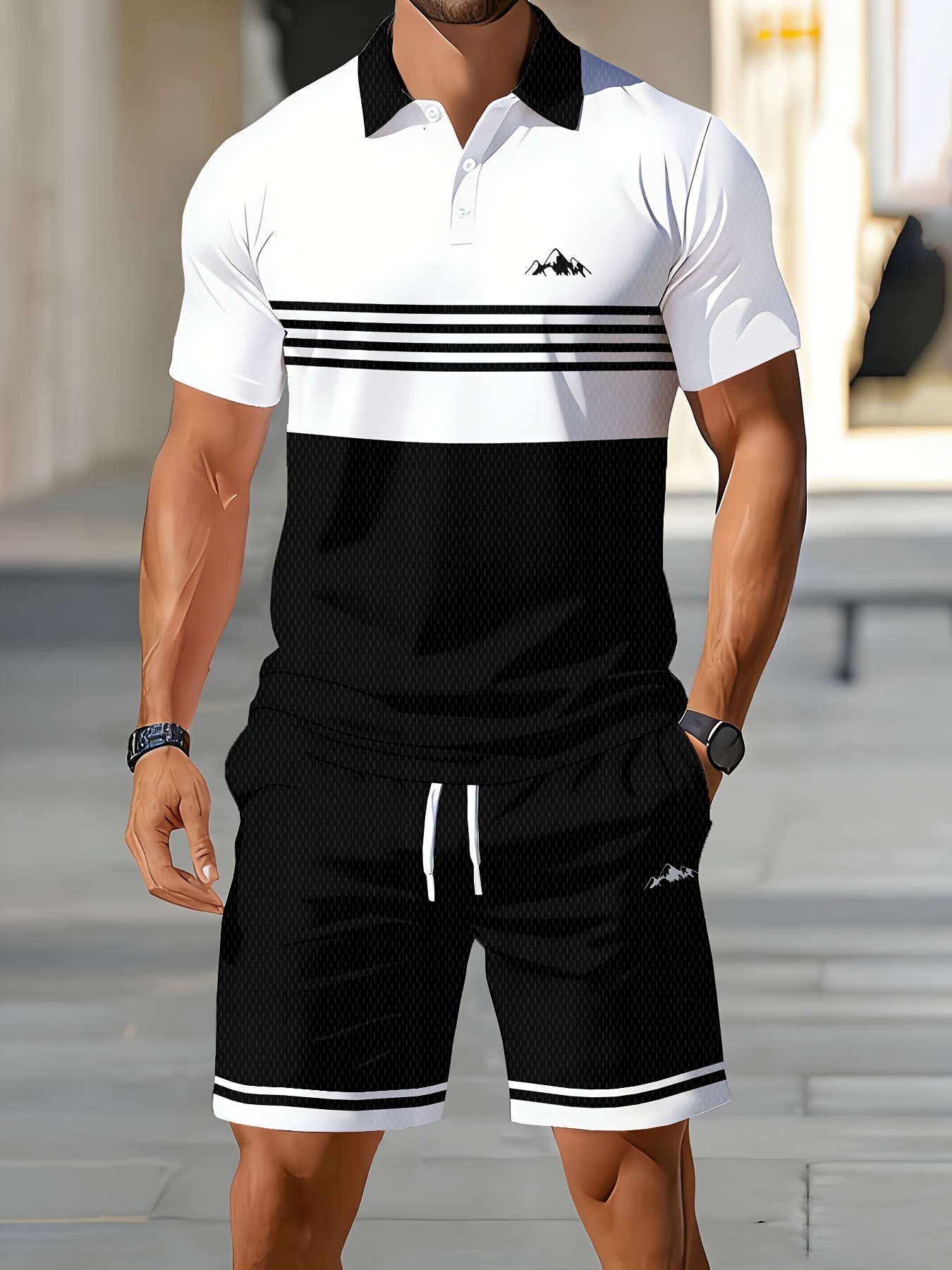 3D Printing Design - Conjunto de Polo para Hombre Verano