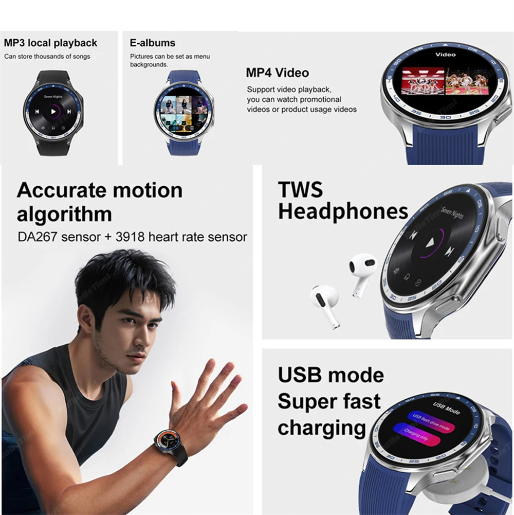 Reloj inteligente AMOLED 1,43  - 3D Printing Watch reseña y precio