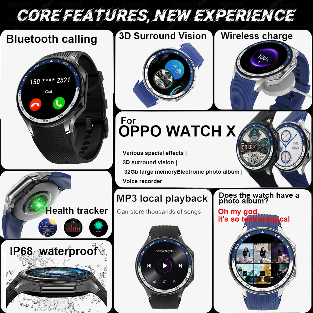 Reloj inteligente AMOLED 1,43  - 3D Printing Watch reseña y precio