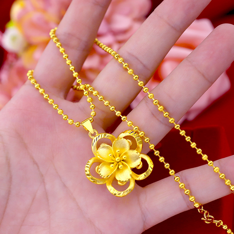 Colgante de girasol de oro pur - 3D Printing Jewellery reseña y precio